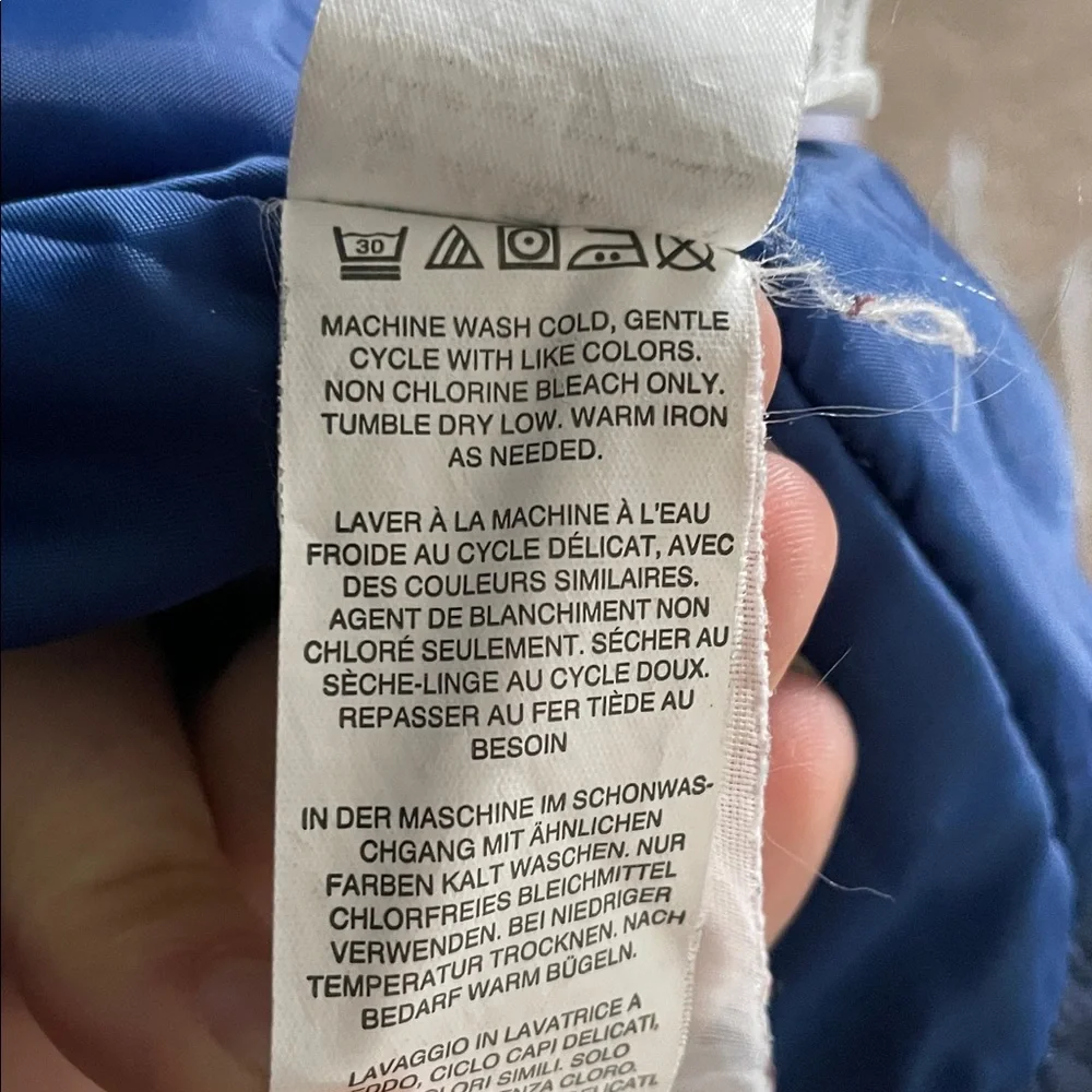 J. Crew Sherpa‎ Hooded Utility Barn Coat Women’s Size XS Navy Blue Pockets - Picture 7 of 7